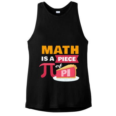 Happy Pi Day Math Is A Piece Of Pie 3.14 Stem Math Teacher Ladies PosiCharge Tri-Blend Wicking Tank