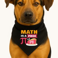 Happy Pi Day Math Is A Piece Of Pie 3.14 Stem Math Teacher USA-Made Doggie Bandana
