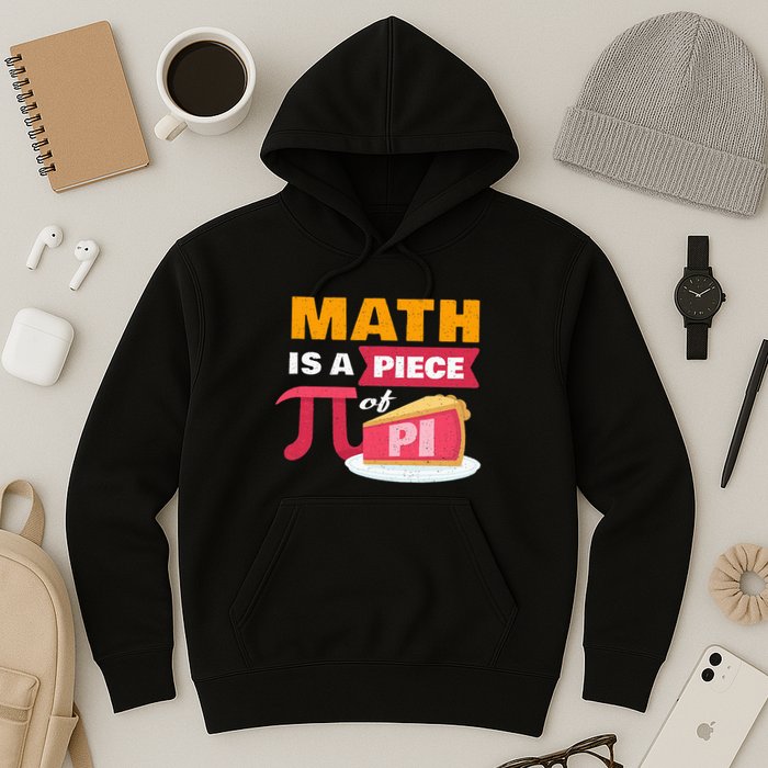 Happy Pi Day Math Is A Piece Of Pie 3.14 Stem Math Teacher Hoodie