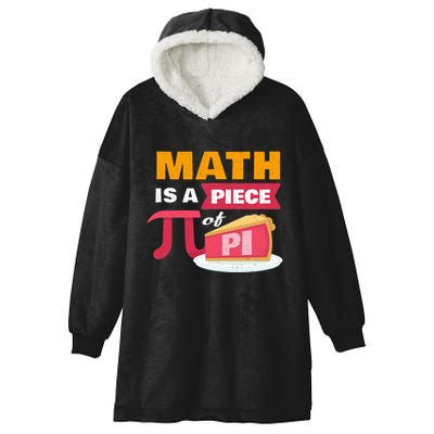 Happy Pi Day Math Is A Piece Of Pie 3.14 Stem Math Teacher Hooded Wearable Blanket
