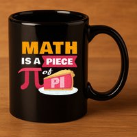 Happy Pi Day Math Is A Piece Of Pie 3.14 Stem Math Teacher 11oz C Handle Ceramic Mug
