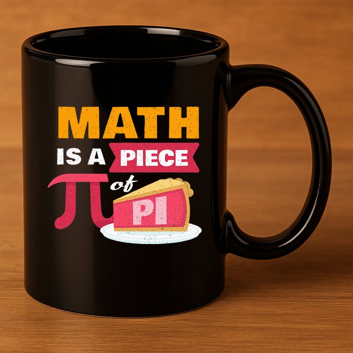Happy Pi Day Math Is A Piece Of Pie 3.14 Stem Math Teacher 11oz C Handle Ceramic Mug