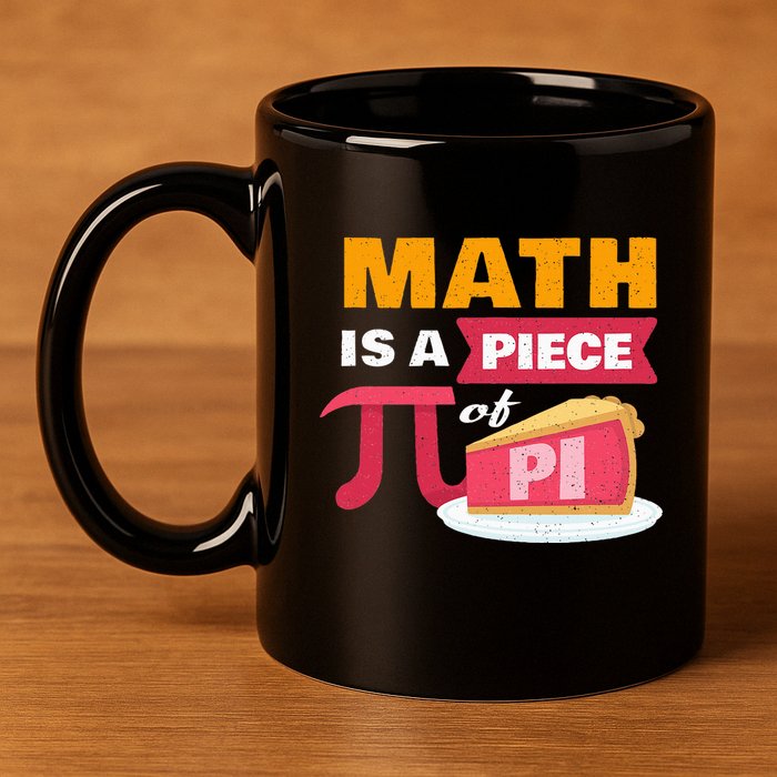 Happy Pi Day Math Is A Piece Of Pie 3.14 Stem Math Teacher 11oz C Handle Ceramic Mug