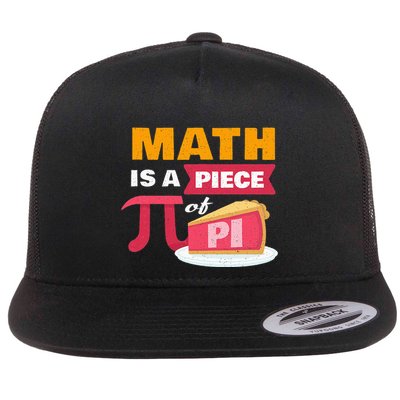 Happy Pi Day Math Is A Piece Of Pie 3.14 Stem Math Teacher Flatbill Hat