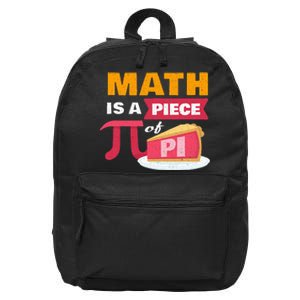 Happy Pi Day Math Is A Piece Of Pie 3.14 Stem Math Teacher 16 in Basic Backpack