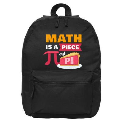 Happy Pi Day Math Is A Piece Of Pie 3.14 Stem Math Teacher 16 in Basic Backpack