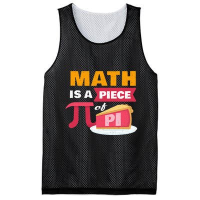 Happy Pi Day Math Is A Piece Of Pie 3.14 Stem Math Teacher Mesh Reversible Basketball Jersey Tank