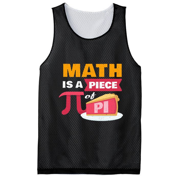 Happy Pi Day Math Is A Piece Of Pie 3.14 Stem Math Teacher Mesh Reversible Basketball Jersey Tank