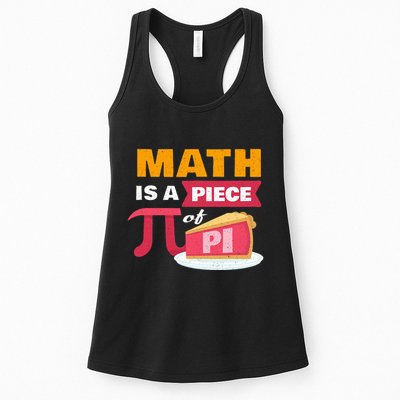 Happy Pi Day Math Is A Piece Of Pie 3.14 Stem Math Teacher Womens Tank Top