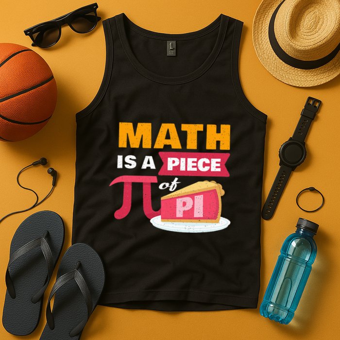 Happy Pi Day Math Is A Piece Of Pie 3.14 Stem Math Teacher Tank Top