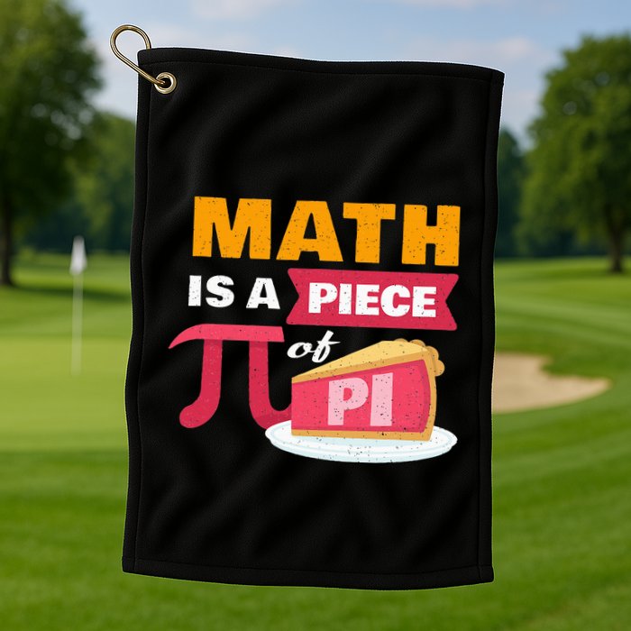 Happy Pi Day Math Is A Piece Of Pie 3.14 Stem Math Teacher Golf Towel