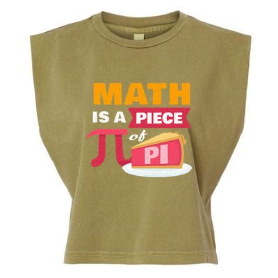 Happy Pi Day Math Is A Piece Of Pie 3.14 Stem Math Teacher Garment-Dyed Women's Muscle Tee