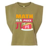 Happy Pi Day Math Is A Piece Of Pie 3.14 Stem Math Teacher Garment-Dyed Women's Muscle Tee