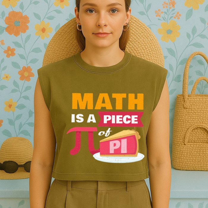 Happy Pi Day Math Is A Piece Of Pie 3.14 Stem Math Teacher Garment-Dyed Women's Muscle Tee