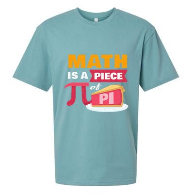 Happy Pi Day Math Is A Piece Of Pie 3.14 Stem Math Teacher Sueded Cloud Jersey T-Shirt