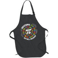 Happy Pi Day 3.14 Math Lover Irrational But Well Rounded 3.14 Pi Day Math Geek Teacher Full-Length Apron With Pockets