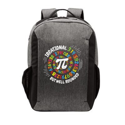 Happy Pi Day 3.14 Math Lover Irrational But Well Rounded 3.14 Pi Day Math Geek Teacher Vector Backpack