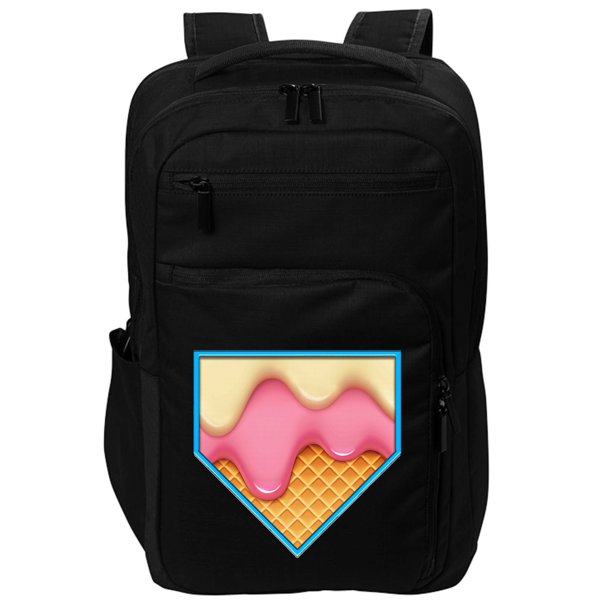 Home Plate Drip Ice Cream Dripping Softball & Baseball Impact Tech Backpack