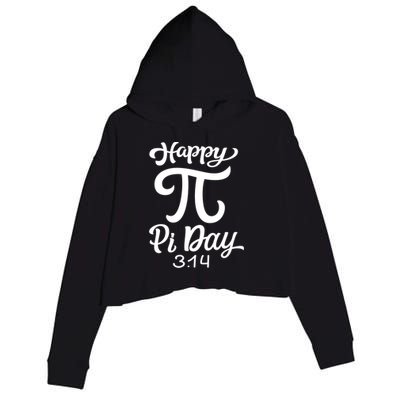 Happy Pi Day 3 14 Gift Crop Fleece Hoodie