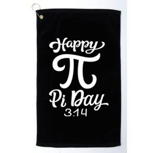 Happy Pi Day 3 14 Gift Platinum Collection Golf Towel