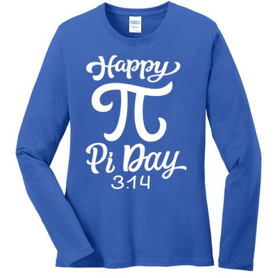 Happy Pi Day 3 14 Gift Ladies Long Sleeve Shirt