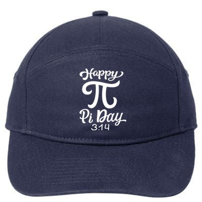 Happy Pi Day 3 14 Gift 7-Panel Snapback Hat