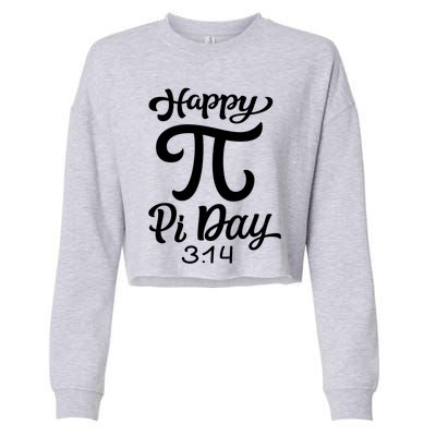 Happy Pi Day 3 14 Gift Cropped Pullover Crew