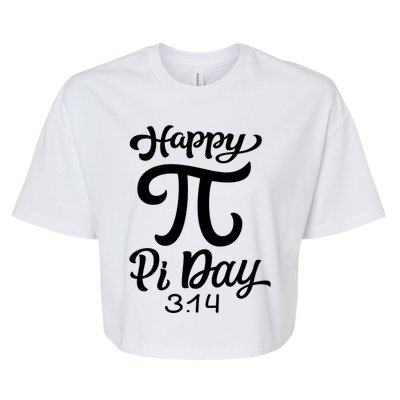 Happy Pi Day 3 14 Gift Bella+Canvas Jersey Crop Tee