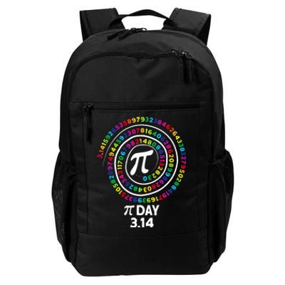 Happy Pi Day Spiral Pi Color Numbers Math Teacher 3.14 Daily Commute Backpack