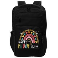 Happy Pi Day Leopard Rainbow Funny Math Teacher Impact Tech Backpack