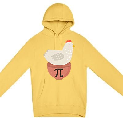 Happy Pi Day Funny Chicken Pot Pie 3 14 Science Math Teacher Funny Gift Premium Pullover Hoodie