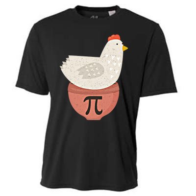 Happy Pi Day Funny Chicken Pot Pie 3 14 Science Math Teacher Funny Gift Cooling Performance Crew T-Shirt