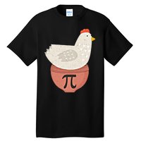 Happy Pi Day Funny Chicken Pot Pie 3 14 Science Math Teacher Funny Gift Tall T-Shirt