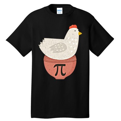 Happy Pi Day Funny Chicken Pot Pie 3 14 Science Math Teacher Funny Gift Tall T-Shirt