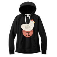 Happy Pi Day Funny Chicken Pot Pie 3 14 Science Math Teacher Funny Gift Women's Fleece Hoodie