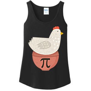 Happy Pi Day Funny Chicken Pot Pie 3 14 Science Math Teacher Funny Gift Ladies Essential Tank