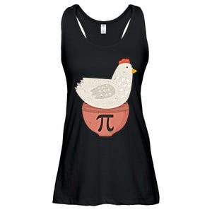 Happy Pi Day Funny Chicken Pot Pie 3 14 Science Math Teacher Funny Gift Ladies Essential Flowy Tank