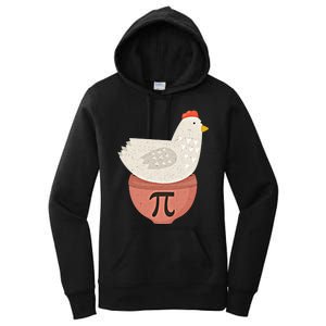 Happy Pi Day Funny Chicken Pot Pie 3 14 Science Math Teacher Funny Gift Women's Pullover Hoodie