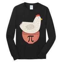 Happy Pi Day Funny Chicken Pot Pie 3 14 Science Math Teacher Funny Gift Tall Long Sleeve T-Shirt