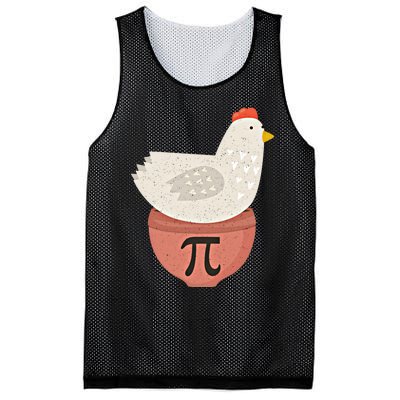 Happy Pi Day Funny Chicken Pot Pie 3 14 Science Math Teacher Funny Gift Mesh Reversible Basketball Jersey Tank