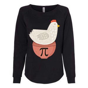 Happy Pi Day Funny Chicken Pot Pie 3 14 Science Math Teacher Funny Gift Womens California Wash Sweatshirt