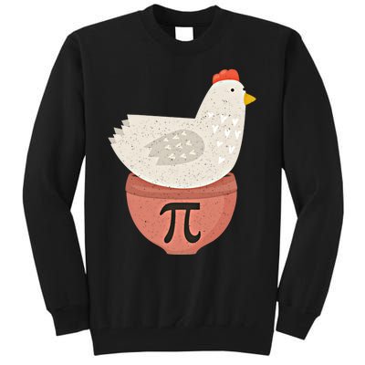 Happy Pi Day Funny Chicken Pot Pie 3 14 Science Math Teacher Funny Gift Tall Sweatshirt