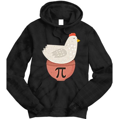 Happy Pi Day Funny Chicken Pot Pie 3 14 Science Math Teacher Funny Gift Tie Dye Hoodie