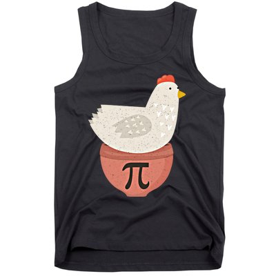 Happy Pi Day Funny Chicken Pot Pie 3 14 Science Math Teacher Funny Gift Tank Top