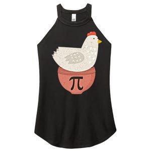 Happy Pi Day Funny Chicken Pot Pie 3 14 Science Math Teacher Funny Gift Women's Perfect Tri Rocker Tank