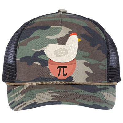 Happy Pi Day Funny Chicken Pot Pie 3 14 Science Math Teacher Funny Gift Retro Rope Trucker Hat Cap