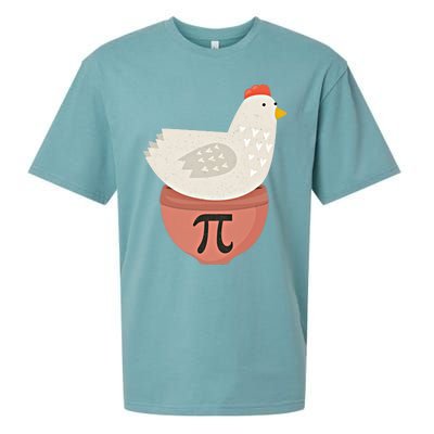 Happy Pi Day Funny Chicken Pot Pie 3 14 Science Math Teacher Funny Gift Sueded Cloud Jersey T-Shirt