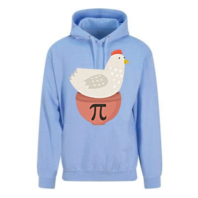 Happy Pi Day Funny Chicken Pot Pie 3 14 Science Math Teacher Funny Gift Unisex Surf Hoodie