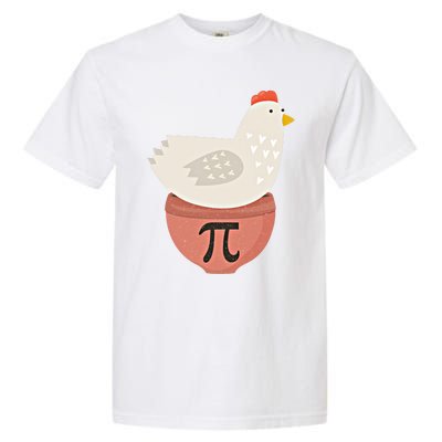 Happy Pi Day Funny Chicken Pot Pie 3 14 Science Math Teacher Funny Gift Garment-Dyed Heavyweight T-Shirt