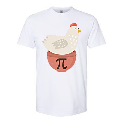 Happy Pi Day Funny Chicken Pot Pie 3 14 Science Math Teacher Funny Gift Softstyle® CVC T-Shirt